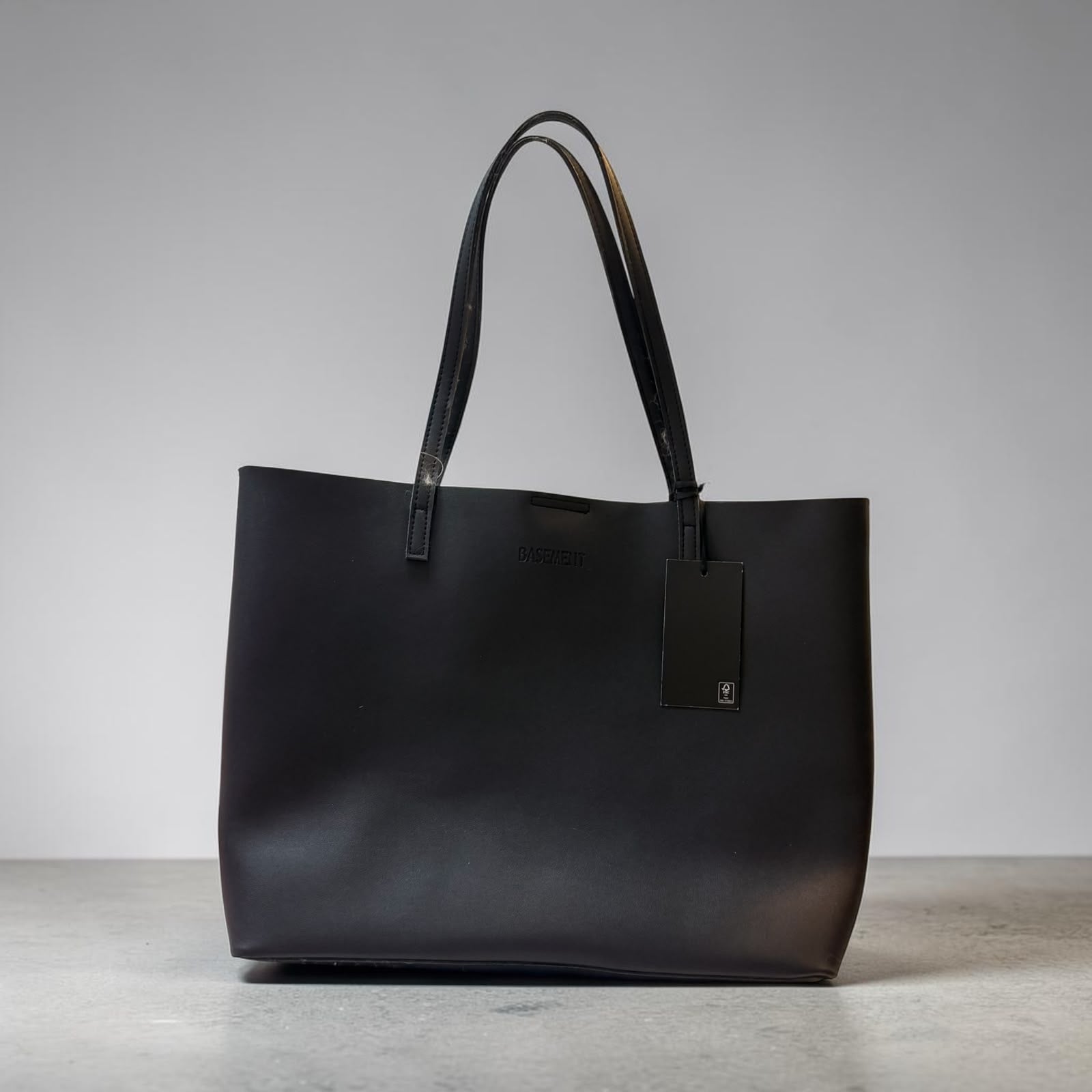 Bolso Tote de BASEMENT Negro Elegante